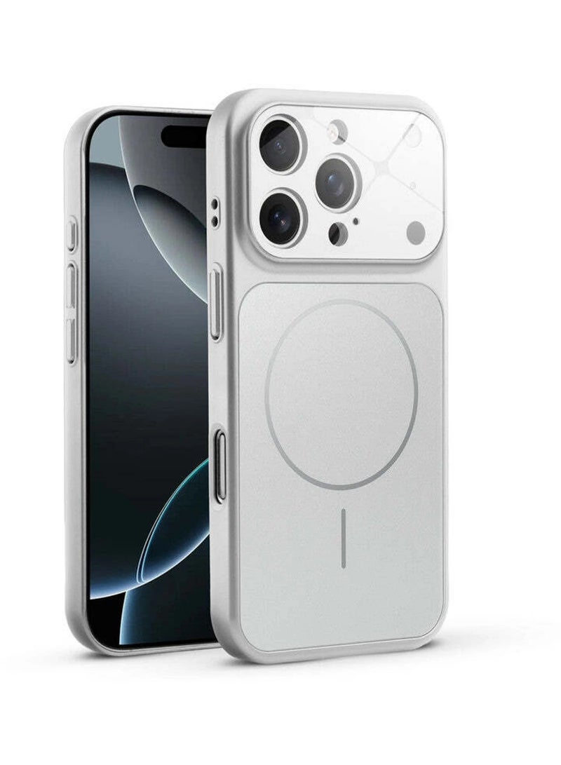 MUDISO iPhone 16 Pro Case Compatible with Magsafe Matte Glass Slim Case For iPhone 16 Pro Anti-Scratch Camera Lens Protector Shockproof Cover 16 Pro 6.3-inch - Image 1