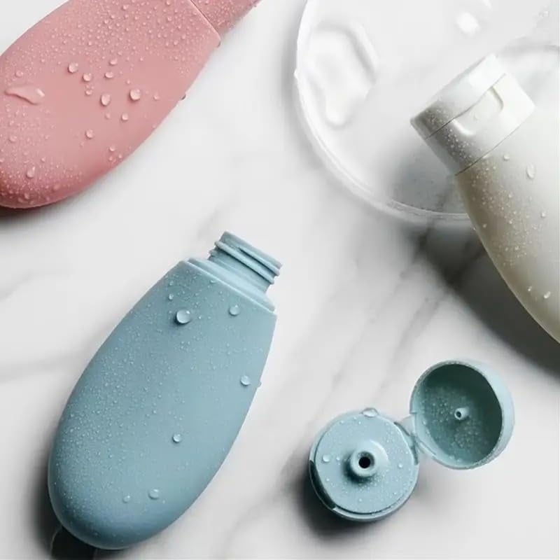 TS WITH TECHSUN Silicone Refillable Travel Bottles For Toiletries, Shampoo Hand Wash, Squeeze Bottles Container for Cream, Body Lotion Storage Leakproof Travel Accessories (60 ML) - Image 5