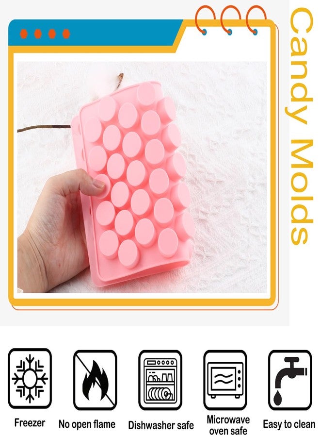 YIMINGMOLD قوالب سيليكون دائرية من YIMINGMOLD، قطعتان، قالب عمودي بنكهة النعناع للحلوى الصلبة والكراميل - Image 3