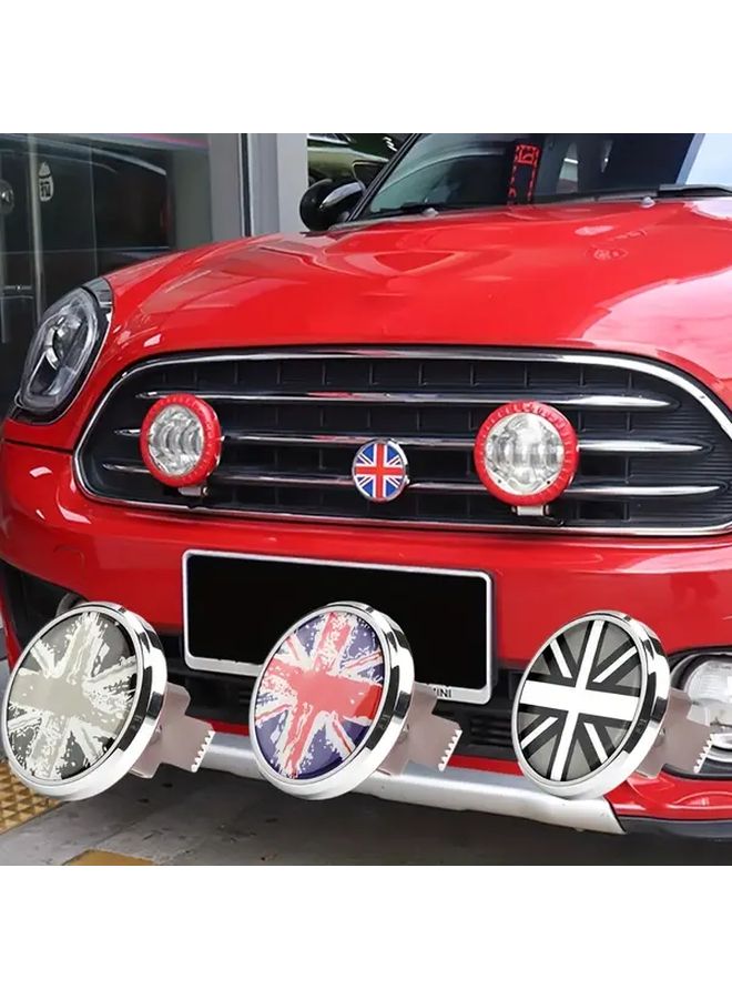 Black White Rice Grille Emblem For Mini Countryman Car Decoration Sticker - Image 1