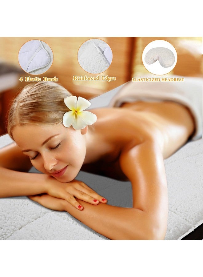 Oudain Fleece Massage Table Pad Set, 76 X 34 Inch Soft And Comfortable Massage Bed Pads, Thick Massage Table Pads Set Includes Pad And Face Rest Cover For Spa, Beauty Salon - Image 5