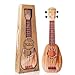 YOLOPLUS 17 Inch Kids Ukulele Guitar Toy 4 Strings Mini Children Musical Instruments Educational Learning Toy for Toddler Beginner Keep Tone AntiImpact Can Play with PicksStrapPrimary Tutorial - Image 2