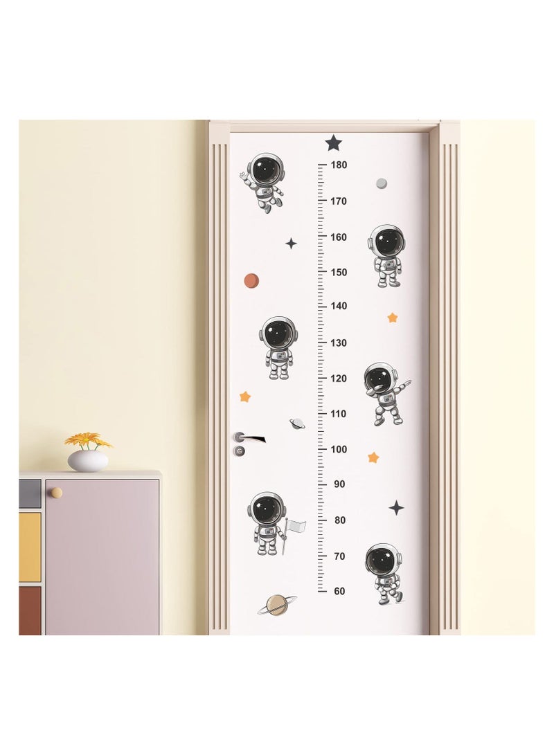 Generic 3D Space Astronauts Height Growht Chart Wall Decals Peel and Stick Measurement Growing Ruler Removable Stickers Decor for Kids Bedroom Nursery Classroom Playroom Home Walls Background Decoration  - Image 1