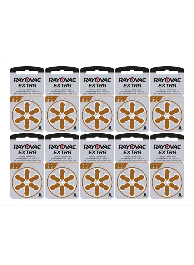 Rayovac Extra Advanced, size 312 Hearing Aid Battery (pack 60 pcs)  - Image 2