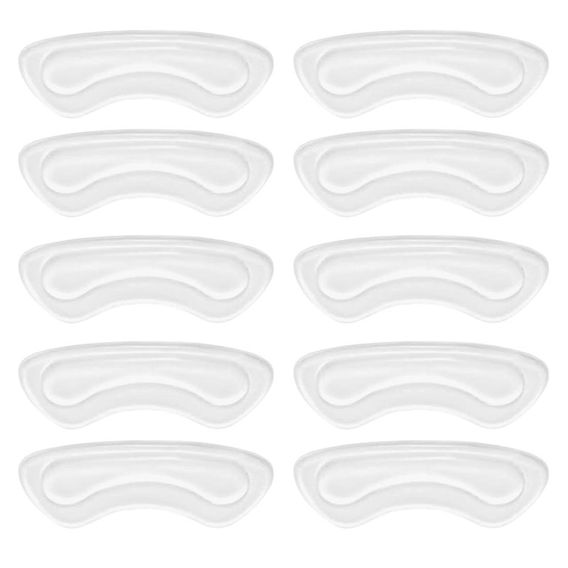 EACOZY Heel Grips  Clear Shoe Heel Inserts  Heel Cushion Pads for Women Men Loose Shoes  5 Pairs - Image 1