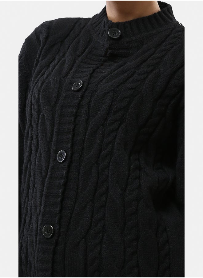 RAVIN Long Sleeves Buttoned Braided Cardigan  - Image 4