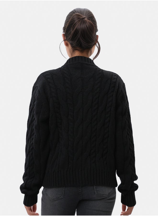 RAVIN Long Sleeves Buttoned Braided Cardigan  - Image 3