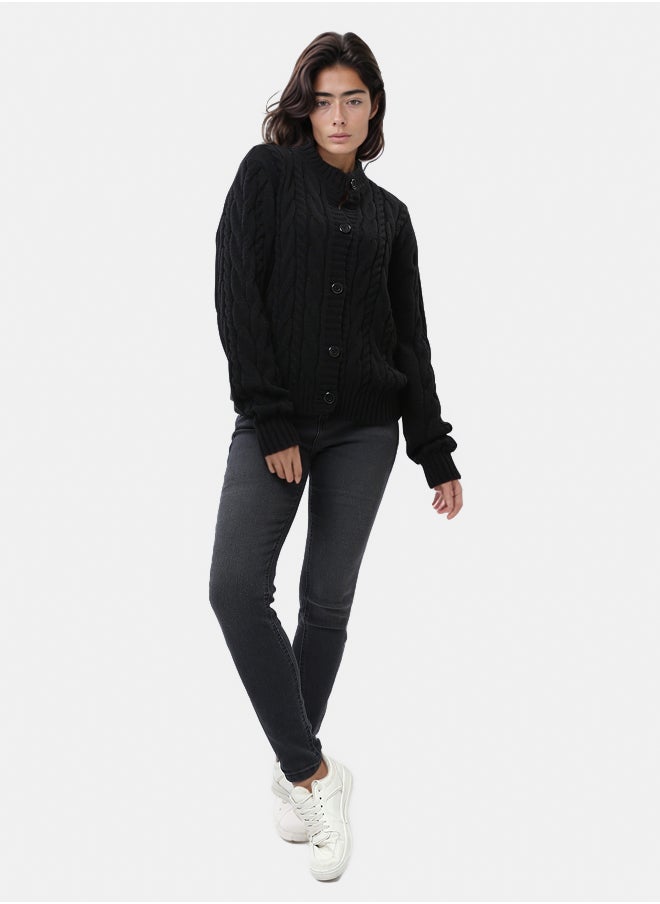 RAVIN Long Sleeves Buttoned Braided Cardigan  - Image 5
