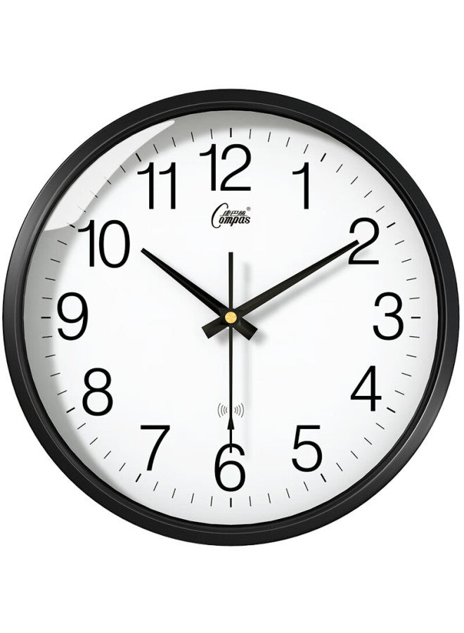 Compas Radio-controlled Clock Automatic Timekeeping Examination Room Living Room Metal Wall Clock Clock Wall 2037 Black - Image 2