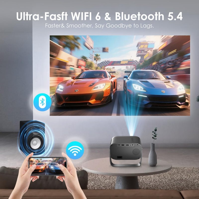 Mini Portable Projector 4K - Smart Projectors with Built-in Apps - Image 5