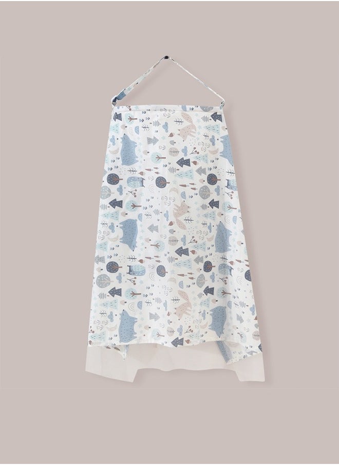 Aissiora Nursing cloak Breastfeeding cover-up Cotton Nursing Cover for Breastfeeding 360° Coverage Breathable and Portable Suitable for mothers nursing aprons  - Image 2
