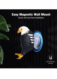 TIGER Bald Eagle Wall Light – American Eagle Night Light with Remote Control, Magnetic Wall Mounted Lamp for Bedroom, Living Room & Hallway, Battery Operated, Removable Charging Eagle Light  - Image 5