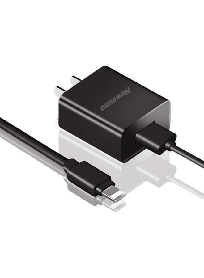 Newmine Apple Charger Set, 5V/2A Fast Power Adapter, Universal For Apple Iphone 14/S13/12/Ipad, Lc203 Two-Meter Charging Kit - Image 1