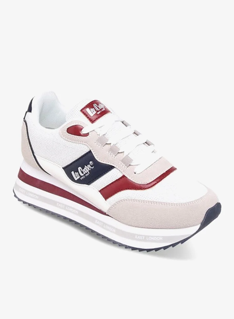 لي كوبر سنيكرز نسائي بطبعة شعار برباط