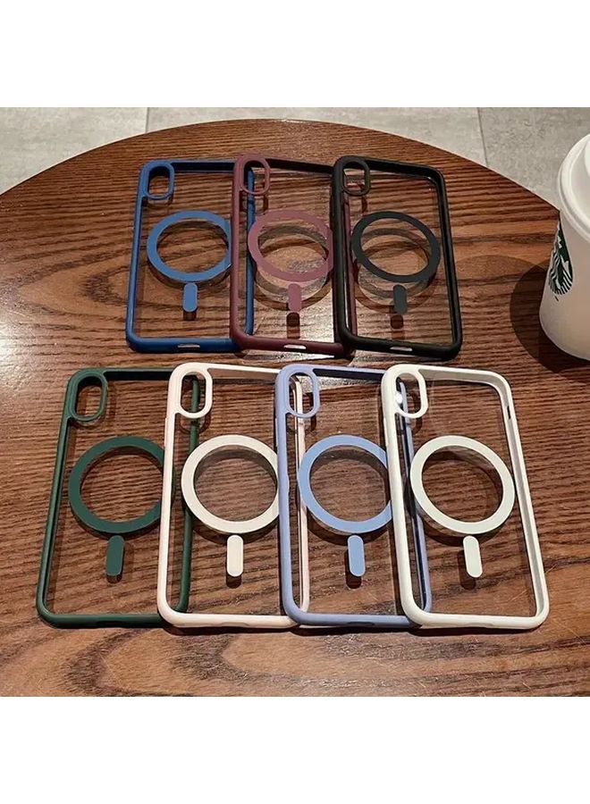 Green Magnetic Acrylic Full Body Protective Clear Case For IPhone 7 Plus 8 Plus Anti Yellowing Scratch Resistant - Image 5