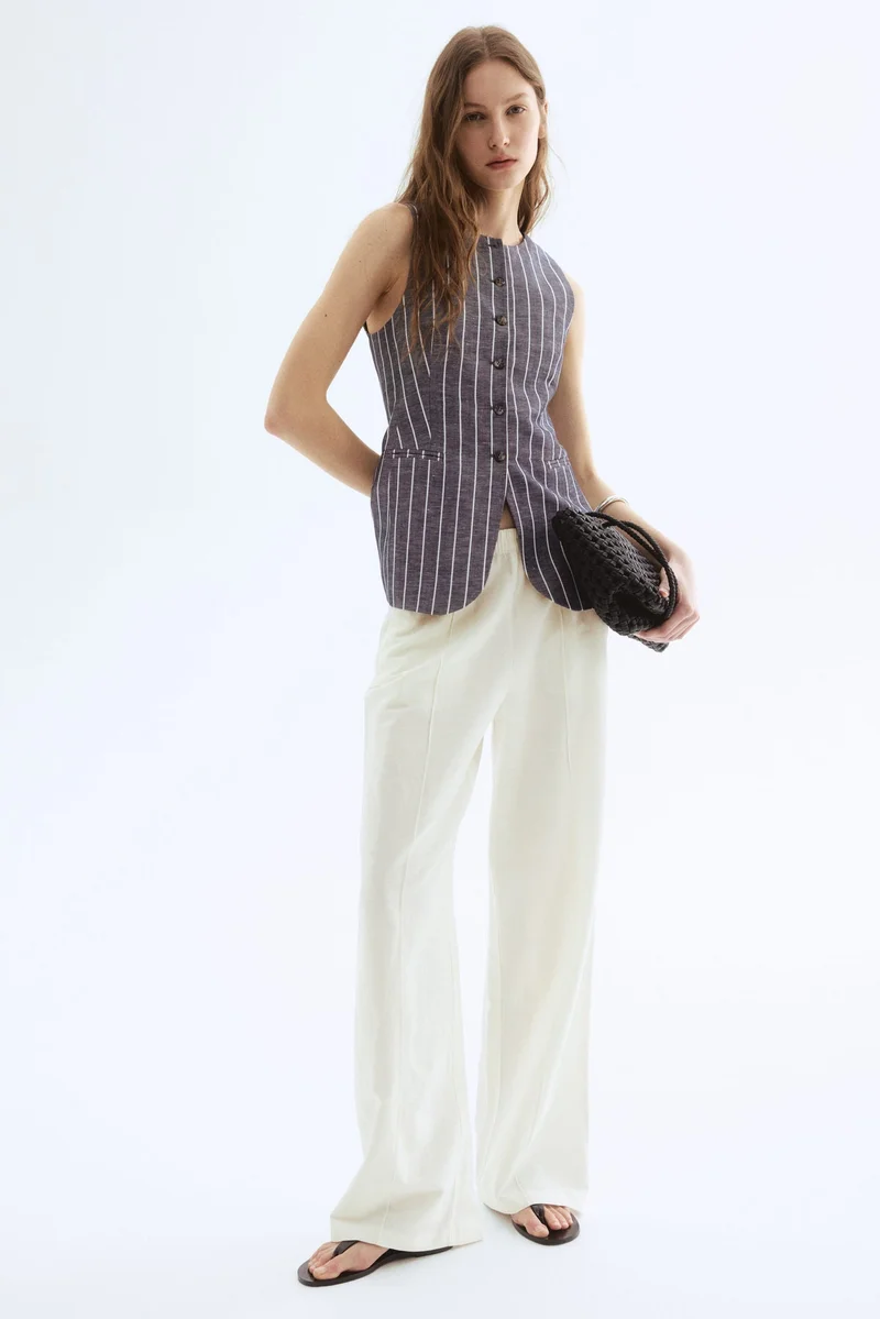 H&M Linen-blend trousers