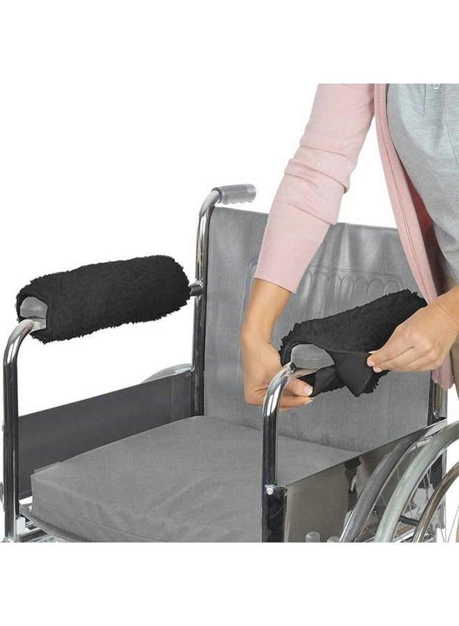 Hannea وسادات ذراع الكرسي HANNEA® 2 قطعة لراحة الذراعين ناعمة لتغطية ذراع الكرسي دعم مريح عالمي لملحقات كرسي المكتب، الكرسي المتحرك، مقبض المرحاض - Image 1