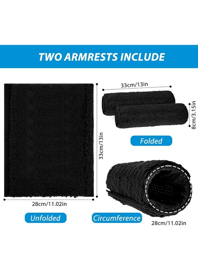 Hannea وسادات ذراع الكرسي HANNEA® 2 قطعة لراحة الذراعين ناعمة لتغطية ذراع الكرسي دعم مريح عالمي لملحقات كرسي المكتب، الكرسي المتحرك، مقبض المرحاض - Image 2