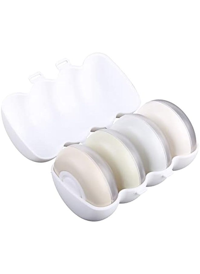 Plastic Travel Bottles, Refillable Bottles with Flip Cap, Plastic Hand Sanitizer Bottles, Clear Travel Bottles with Flip Cap, Small Empty Bottles for Shampoo,Toner and Lotion 4PCS