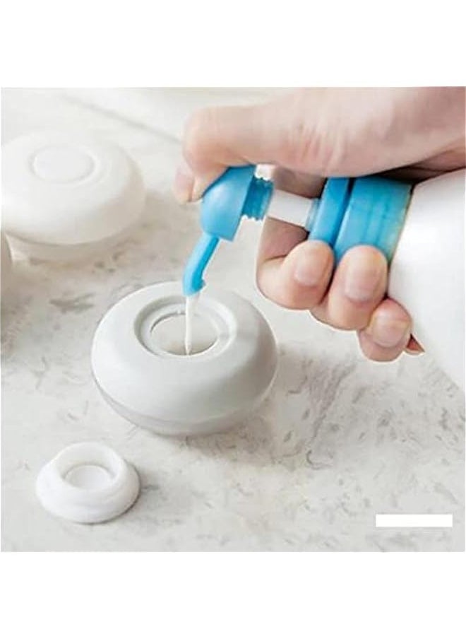 Plastic Travel Bottles, Refillable Bottles with Flip Cap, Plastic Hand Sanitizer Bottles, Clear Travel Bottles with Flip Cap, Small Empty Bottles for Shampoo,Toner and Lotion 4PCS