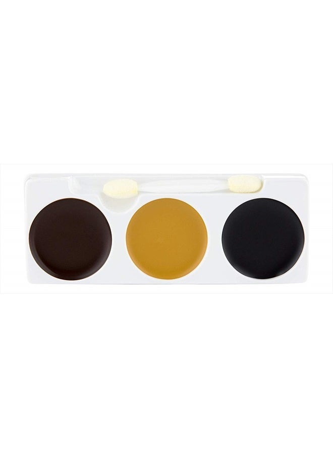 mehron - Makeup Tri-Color Character Makeup Palette | Halloween, Special Effects and Theater Cream FX Palette | Face Paint .7 oz (20 g) (BRUISE) - Image 1