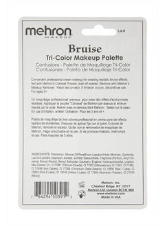 Makeup Tri-Color Character Makeup Palette | Halloween, Special Effects and Theater Cream FX Palette | Face Paint .7 oz (20 g) (BRUISE) - pzsku/Z0A9AAE29111021D94527Z/45/_/1741167918/8a4c9c06-6cb0-4187-9cda-100fb758f8b4