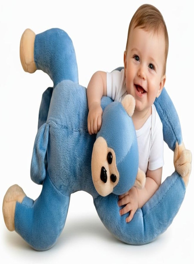 Bhudhar Ultra Plush Stuffed Hanging Monkey Soft Toy Gifts for Kids, Girls and Boys- 32cm (Blue) - Image 2