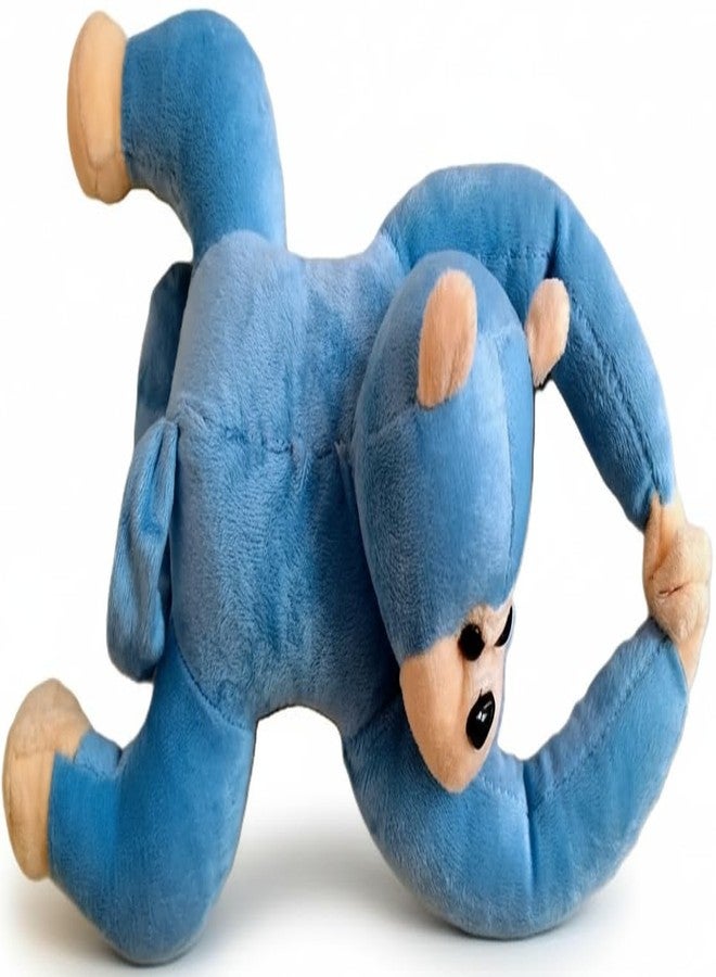 Bhudhar Ultra Plush Stuffed Hanging Monkey Soft Toy Gifts for Kids, Girls and Boys- 32cm (Blue) - Image 1