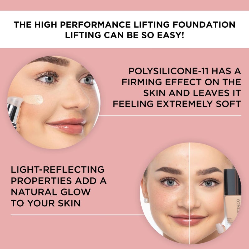 ARTDECO High Performance Lifting Foundation - Reflecting Honey NÂ°11 - Reduces Wrinkles for firmer Skin & Soft Matte Finish - Vegan Makeup - Liquid Foundation with hyaluron - 1.05 Fl Oz - Image 3