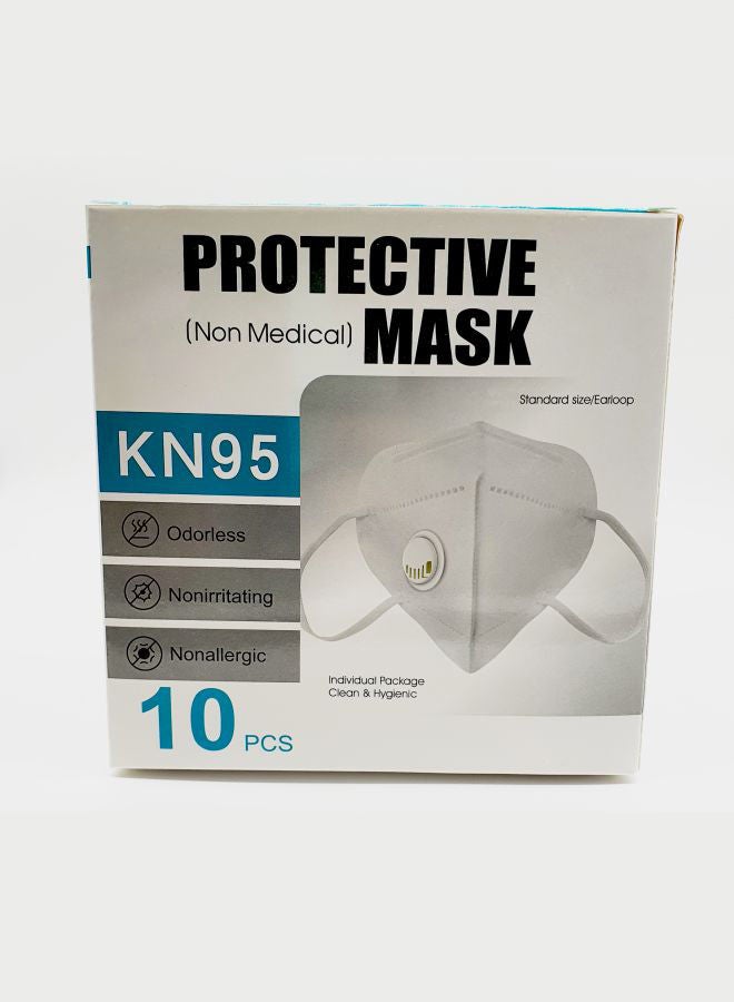 NIBEMINENT 10-Piece KN95 Face Masks Grey 12cm  - Image 3