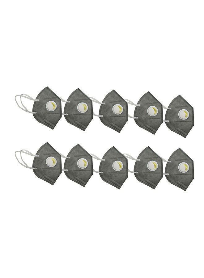 NIBEMINENT 10-Piece KN95 Face Masks Grey 12cm  - Image 1