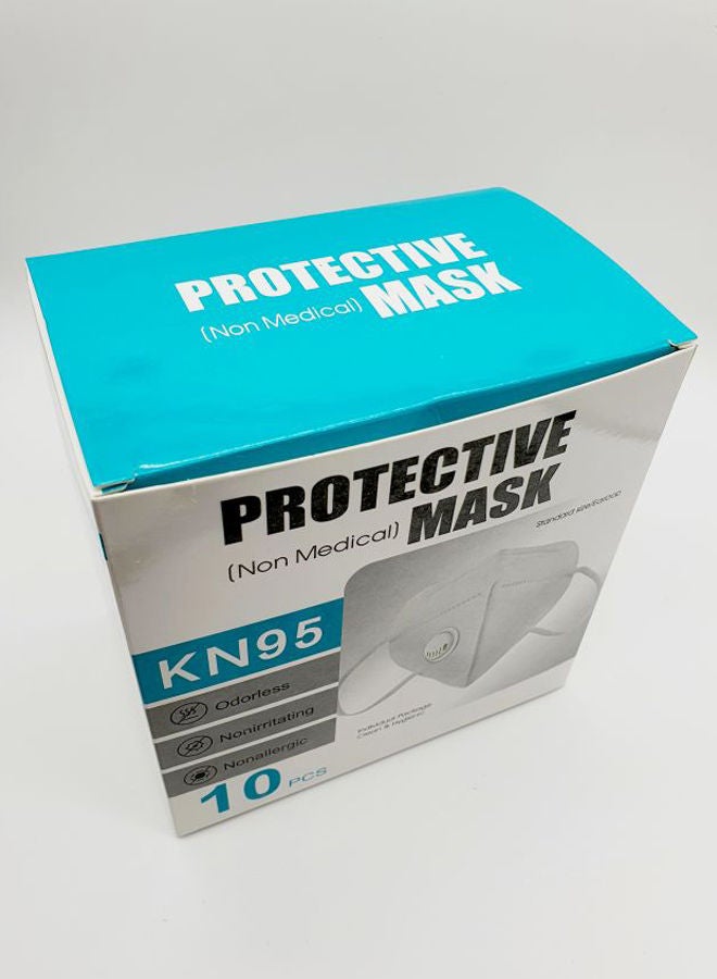 NIBEMINENT 10-Piece KN95 Face Masks Grey 12cm  - Image 4