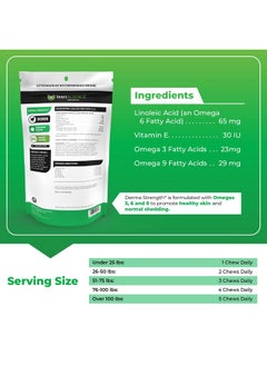 VetriScience Laboratories Derma Strength Healthy Skin And Coat Chews With Omega 3, 6 And 9 For Dogs, 70 Chews  Can Reduce Shedding And Support Skin Health  - Image 5