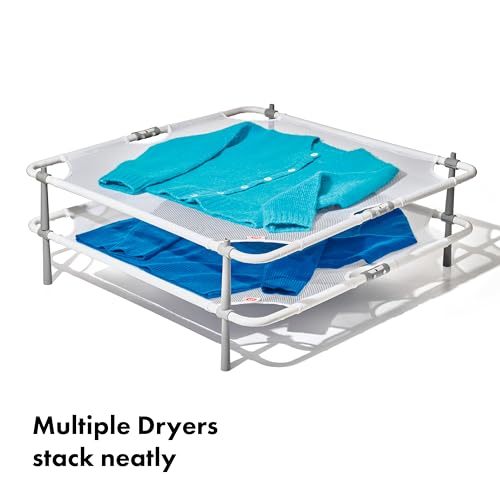 OXO Good Grips Folding Sweater Dryer, White, 26" sq. x 4-1/2" h - Image 5