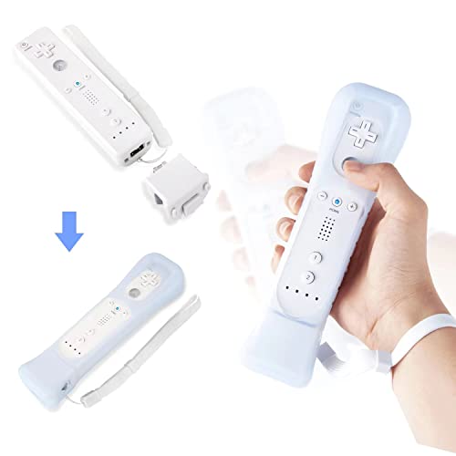 N.C NC 2 Pack Wii Motion Plus Adapter with 2 Silicon Case, for Wii Remote Controller, Motion Plus Adaptor Accelerator,wii Motion Plus Attachment (White) - Image 5