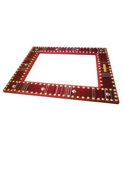 AL SANIDI Heritage Mirror Frame, Red  - Image 3