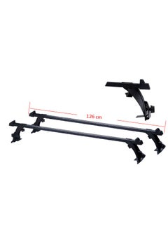 Al Khateeb Universal Car Roof Cross Bar With Bracket Clip, Black 