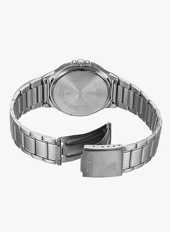 CASIO Men Enticer Analog Watch Mtp-V300d-7Audf - 47 mm - Silver - Image 2