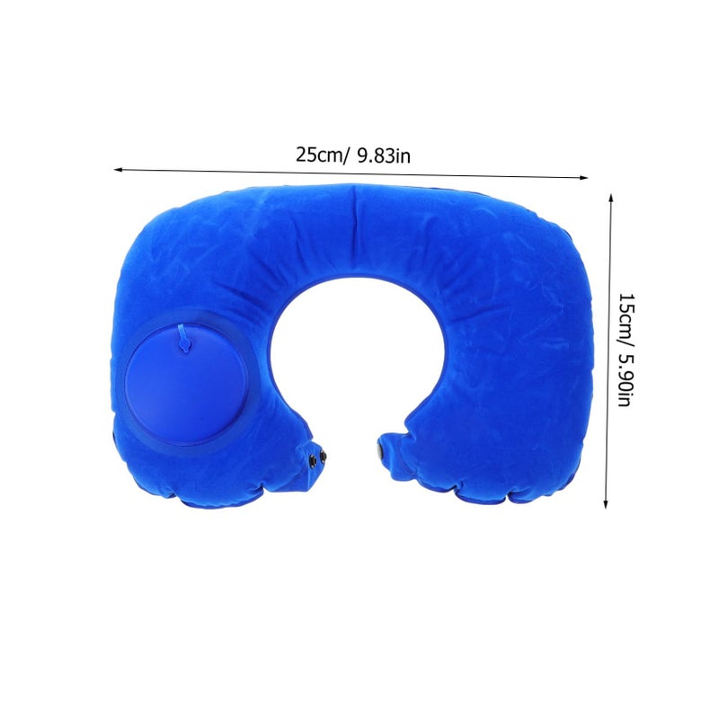 2pcs Inflatable Airplane Neck Pillow U Shape Travel Pillow For Comfortable Support - Image 3
