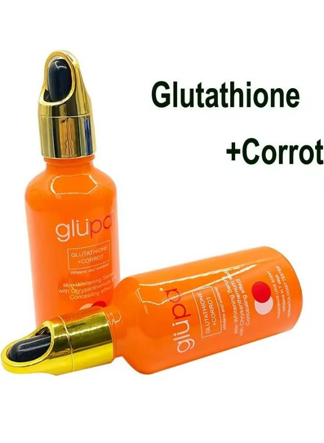 جلوبا مصل تبييض البشرة الجلوتاثيون والكوروت مع الأقحوان وتأثير الإخفاء - Image 1