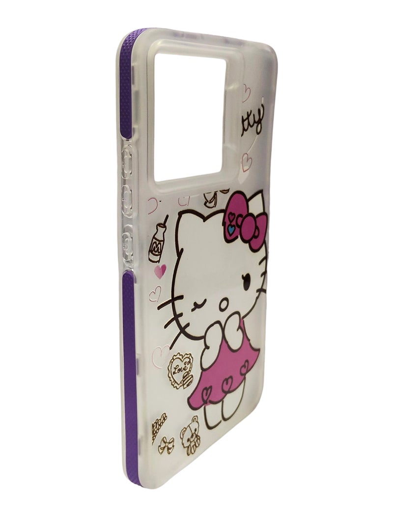 CFS Cute Cat Design TPU Back Cover for Xiaomi Note 13 4G - Multicolor - Image 2