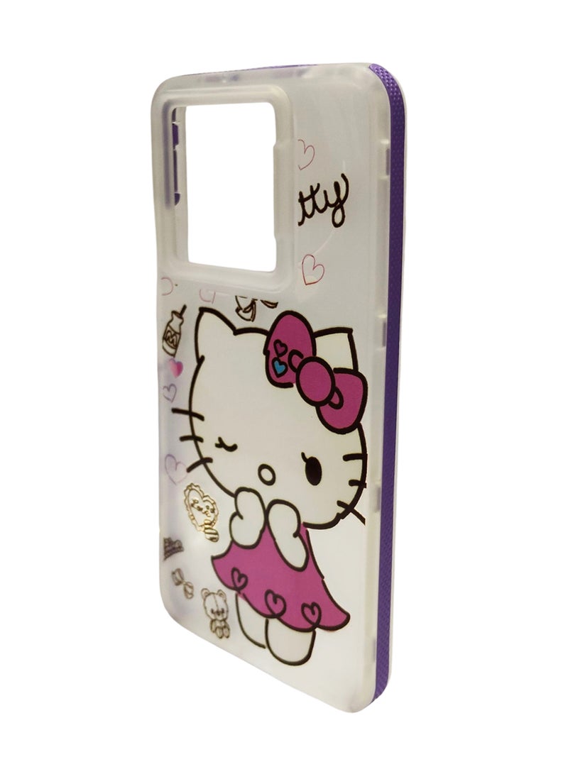 CFS Cute Cat Design TPU Back Cover for Xiaomi Note 13 4G - Multicolor - Image 3