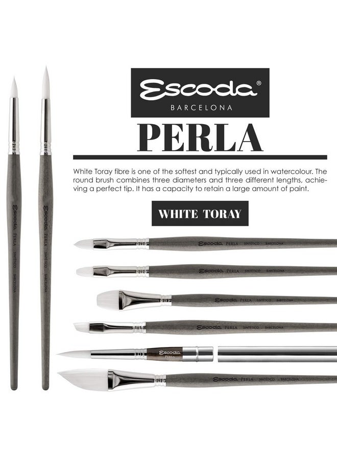 Perla Series 1430 Short Handle Round Artist Watercolor Brush, 10, White Toray Filament - pzsku/Z0A9B2E5416E9790E09DFZ/45/_/1732780899/166a7e02-c1f4-41c9-b521-e96edb1e0d4d