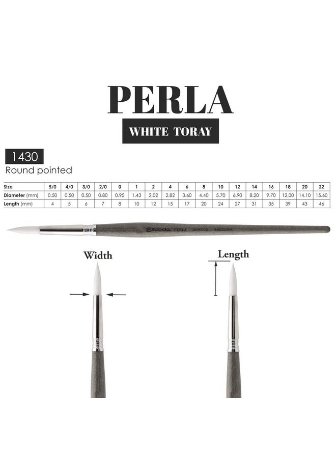 Perla Series 1430 Short Handle Round Artist Watercolor Brush, 10, White Toray Filament - pzsku/Z0A9B2E5416E9790E09DFZ/45/_/1732780903/b3bec00c-f0b8-4750-be8d-9b9173fd5fd1