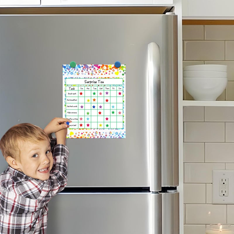 Utron 80 Pack Reward Chart for Kids, Incentive Chart Behavior Chart for Kids at Home, 2 Designs with 2160 Star Sticker, Kids Chore Chart, Sticker Chart for Kids Behavior - Image 4