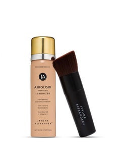 Jerome Alexander Jerome Alexander MagicMinerals AirGlow Tinted Highlighting Night Mist, Illuminating Airbrush Tinted Moisturizer Spray | 2PC | Natural Pearl 