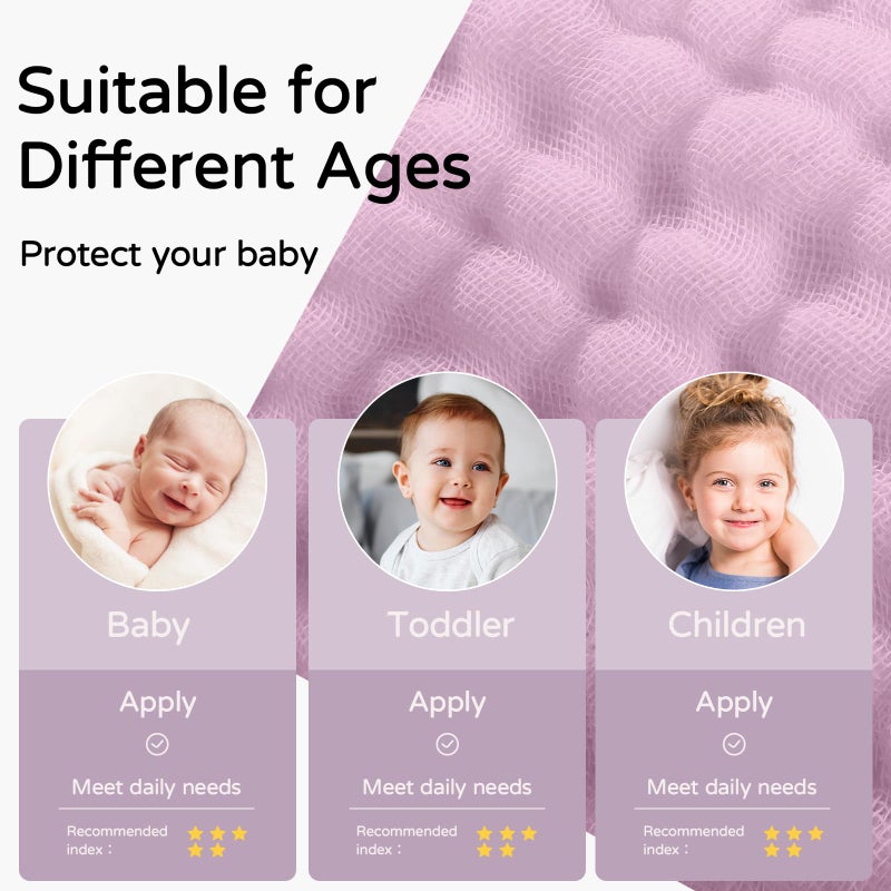 Yoofoss Hooded Baby Towels for Newborn 2 Pack 100% Muslin Organic Cotton Baby Bath Towel with Hood for Babies, Infant, Toddler and Kids, 32x32Inch, Soft and Absorbent Newborn Essential, Butterfly - Image 5