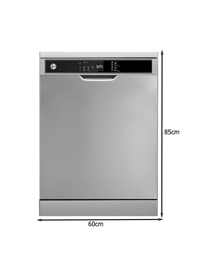 هوفر غسالة أطباق مكونة من 12 موضعا و5 إعدادات لبرامج HDW-V512-S فضي - Image 2