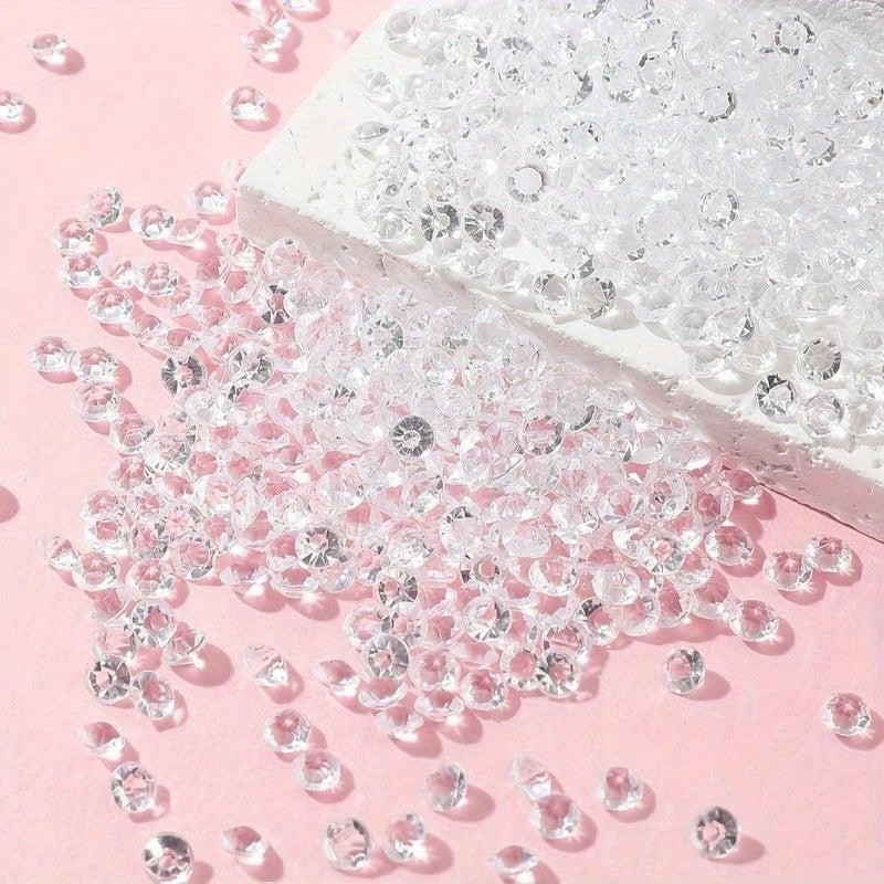 Purple Crystal Vase Filling 6000pcs 3mm Plastic Diamond Beads for Wedding Birthday Home Decor - Image 4
