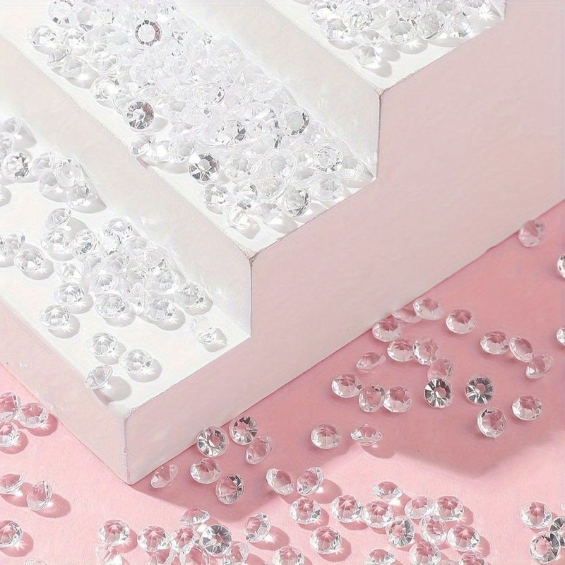 Purple Crystal Vase Filling 6000pcs 3mm Plastic Diamond Beads for Wedding Birthday Home Decor - Image 1